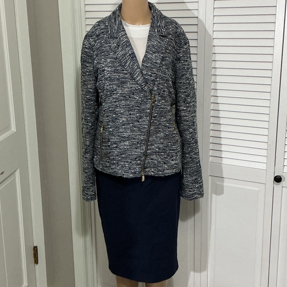 Armani Jeans Navy and Grey Label Blazer